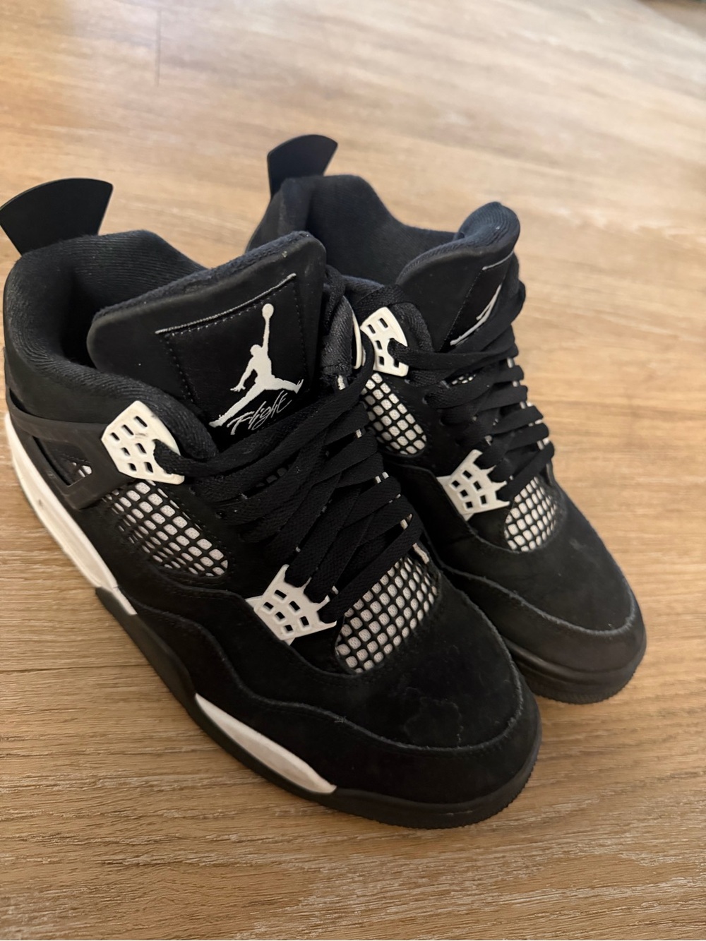 Jordan Black and White Retro Basketball Sneakers